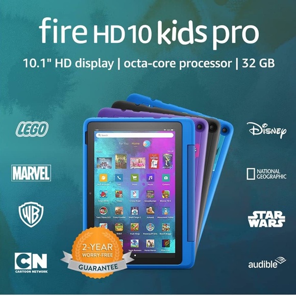 Amazon Fire HD 10 Kids Pro tablet, 10.1", 1080p Full HD, Blue Case - Picture 4 of 12